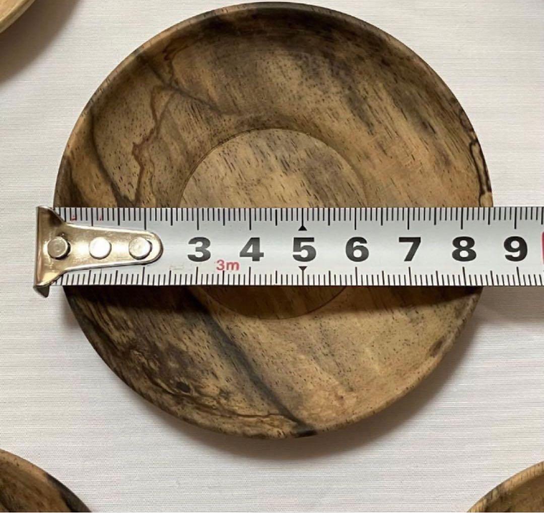 黒柿茶托　茶托　五客　希少　煎茶道具