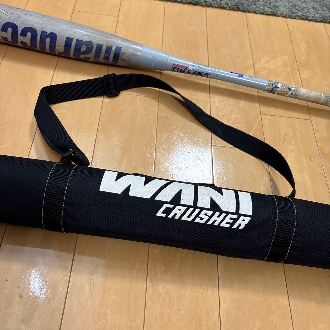 青ワニ　ワニクラッシャージュニア軟式用　　82cm ケース付き