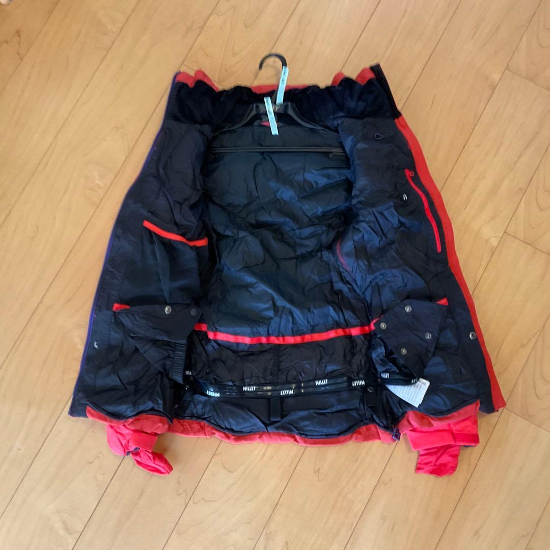 Millet フード付きダウンジャケット 赤色　日本サイズ　M