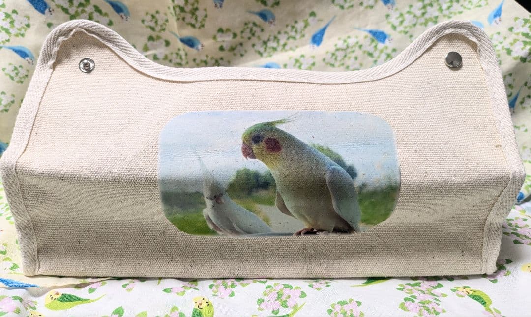 【うちの子オーダー作品例②ティッシュケース】