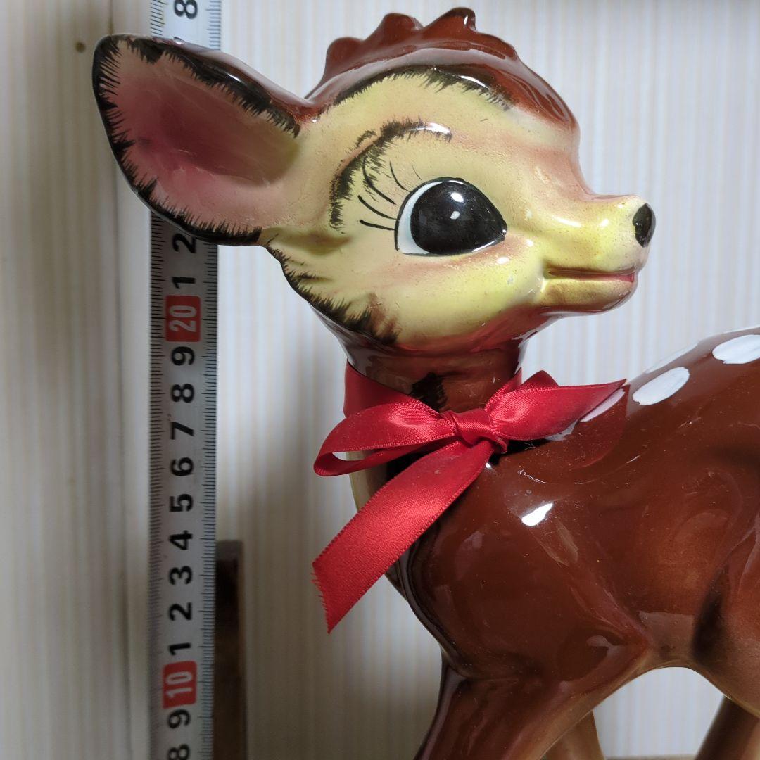 陶器製　バンビ　置物