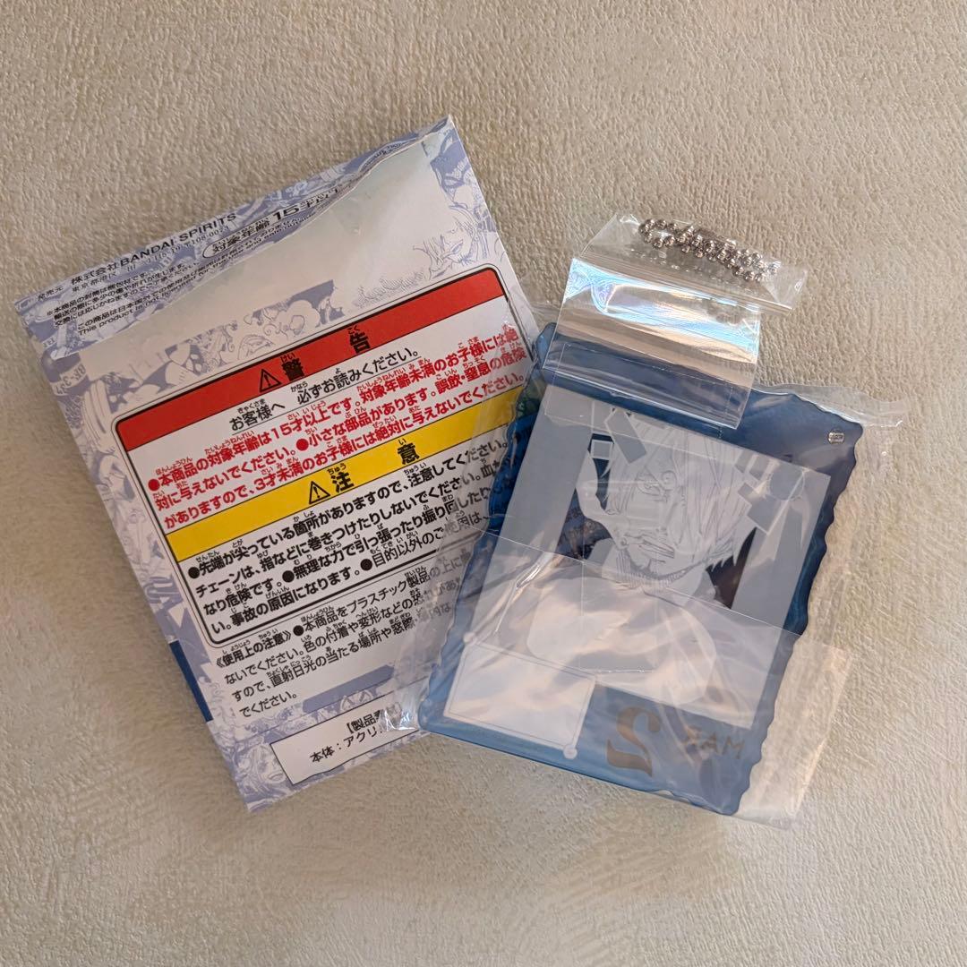 ONE PIECE BASE SHOくじ アクリルブロック サンジ