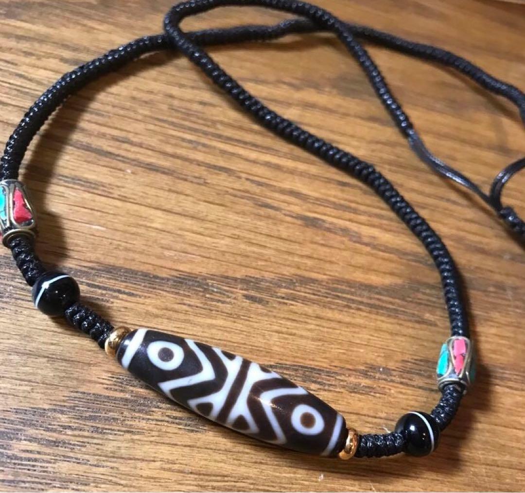 ☘️超レア　金剛虎牙六眼天珠 ジービーズ Dzi　ネックレス