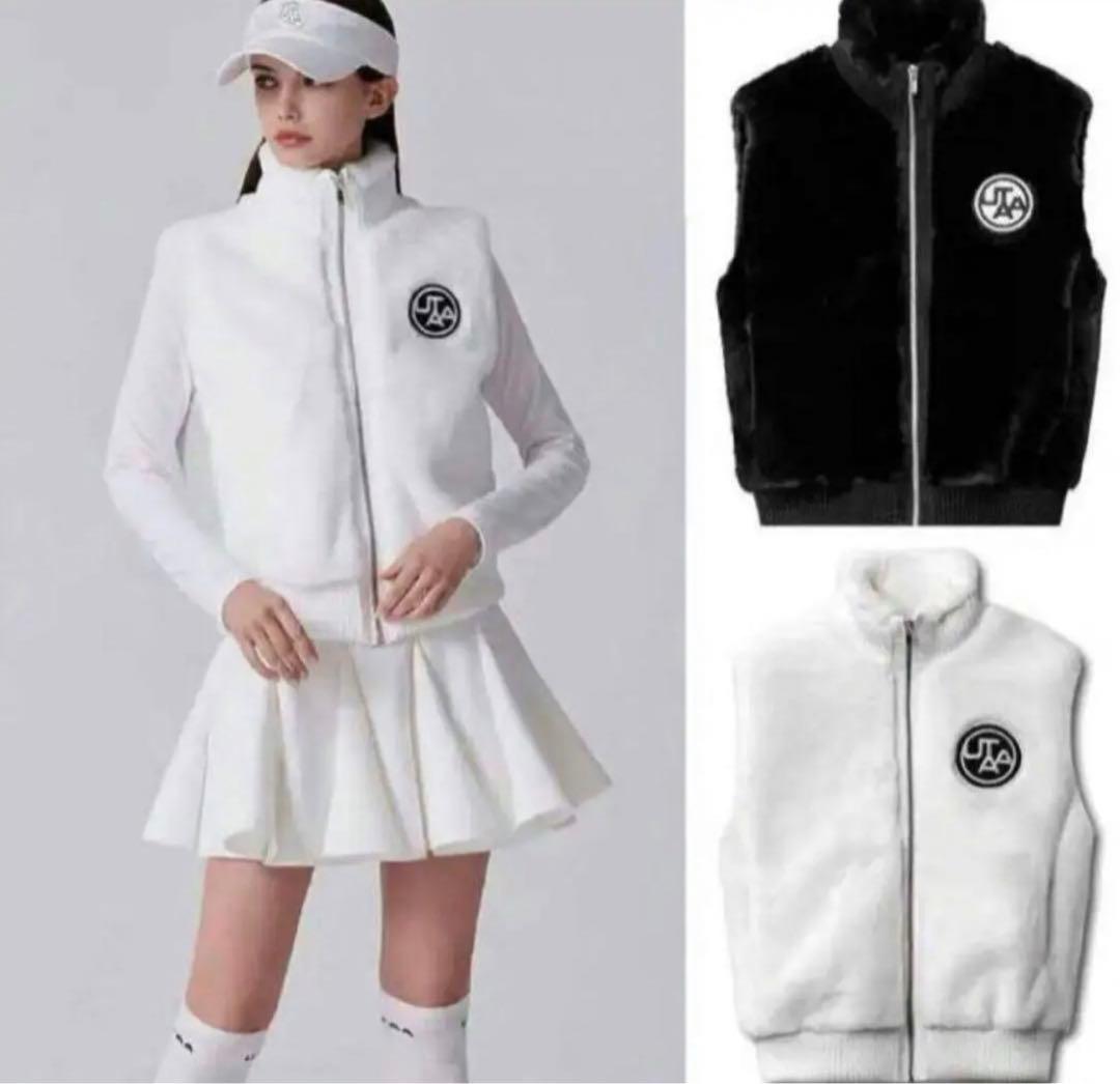 新品UTAA ゴルフ ウェア トップス ノースリーブ ベスト ファー