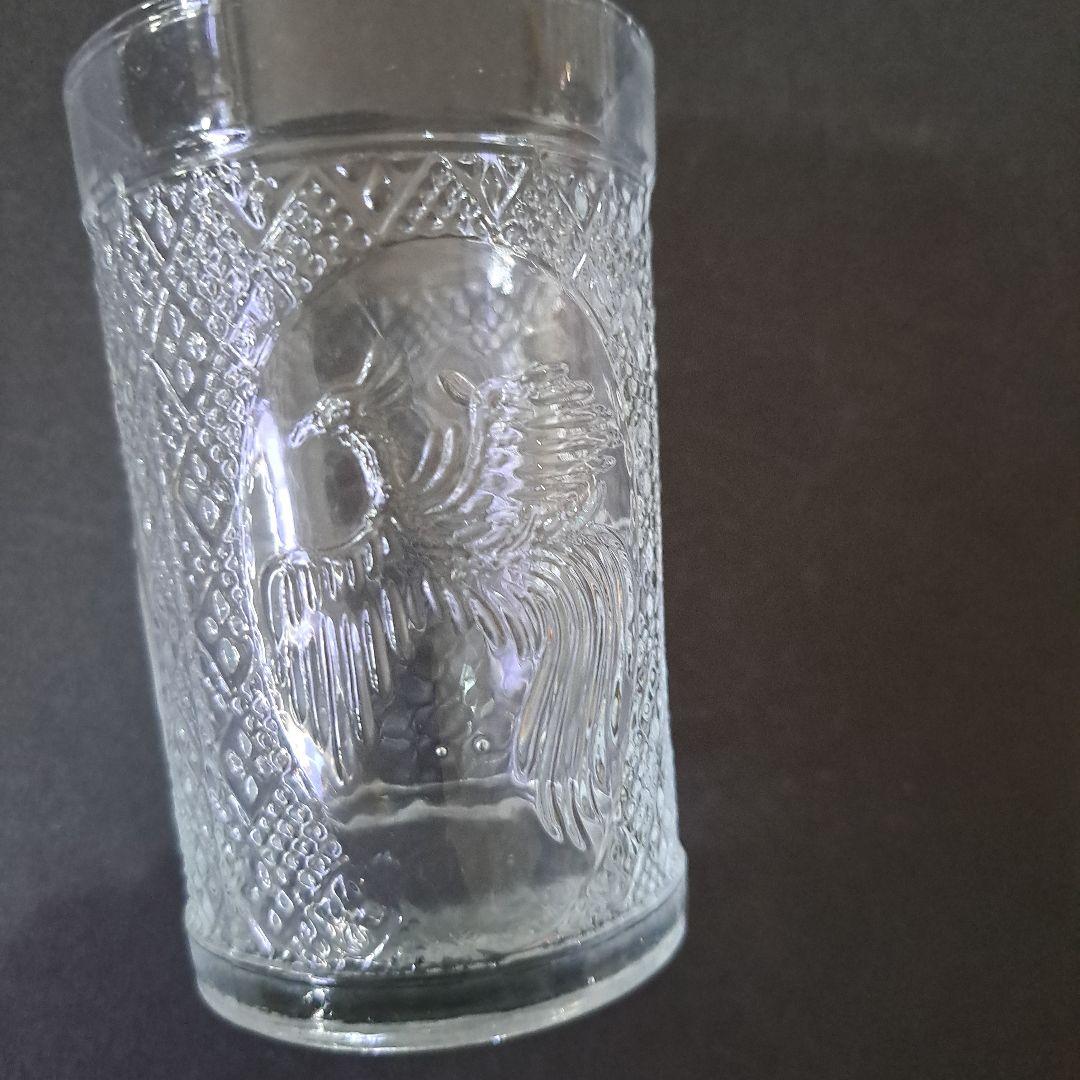 明治　東亜硝子製　THE BESTGLASS　　グラス　鳳凰文　六個　共箱