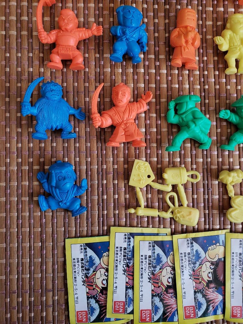 がんばれゴエモン消しゴムフルセット　ファミコン　キャラクター　キン消し