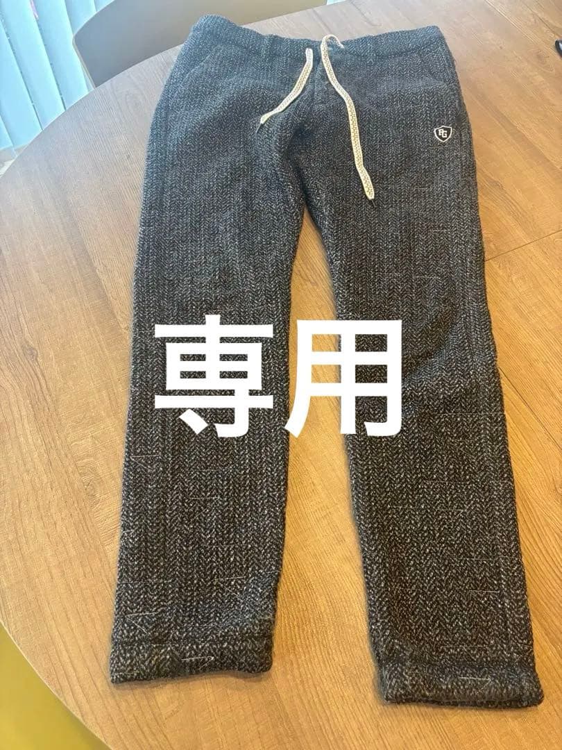 PEARLYGATES ヘリンボーン ジョガーパンツ グレー