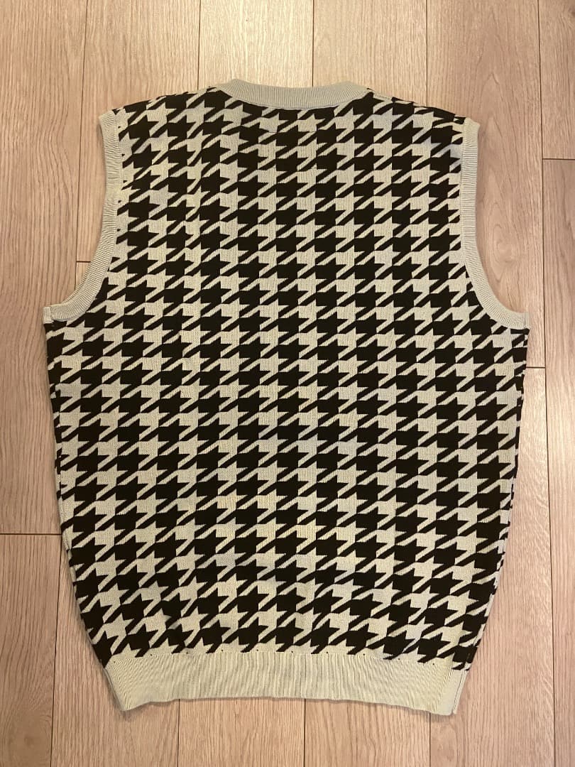 STUDENTS Golf　レインハウンドトゥース ニット ベスト