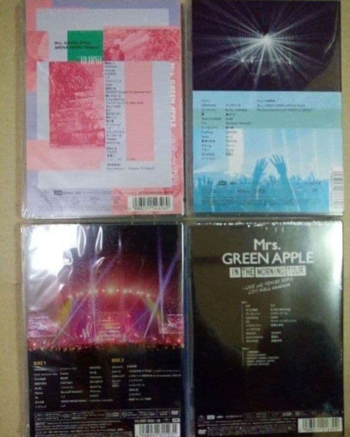 新品未開封 Mrs. GREEN APPLE DVD 4枚セット