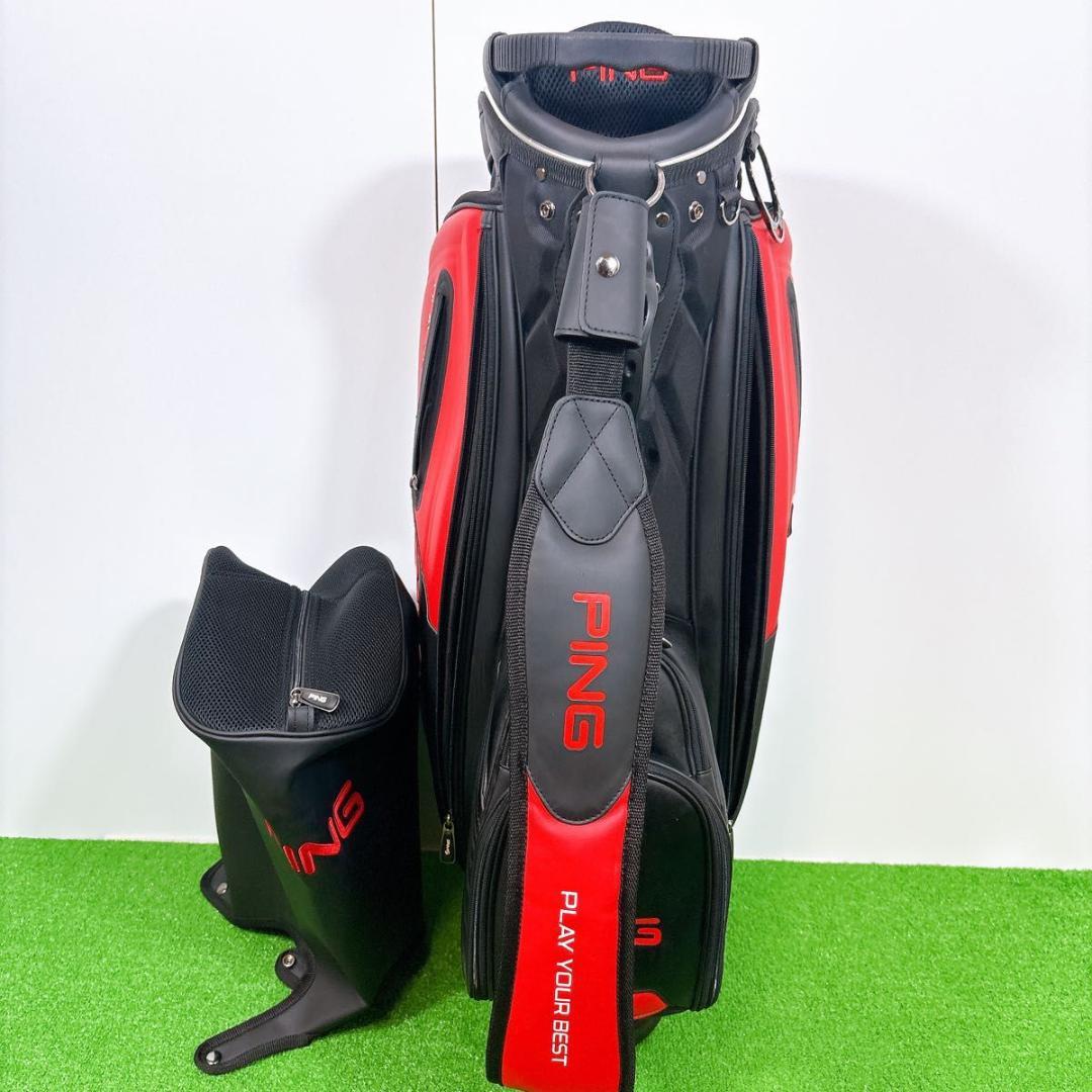 Ping ピン　スタンドタイプ　キャディバッグ　レッド　ブラック