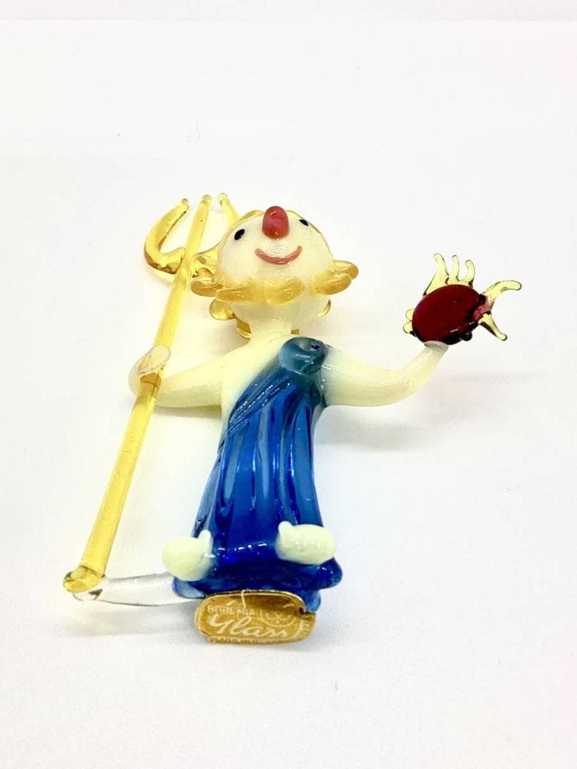 ★FRAGILE,GLASS,FIGURES ガラス製 人形 ポセイドン