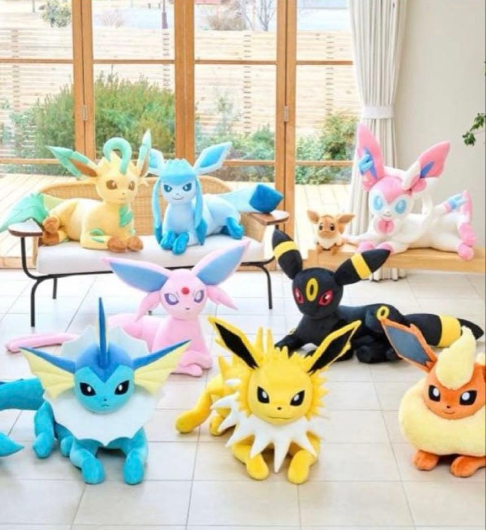 ポケモンセンター ニンフィア 寝そべり ぬいぐるみ 等身大