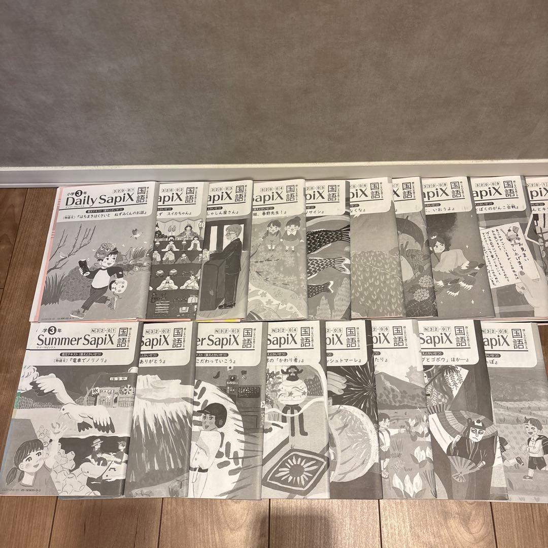 SAPIX 3年国語 Daily Sapix ほか教材セット