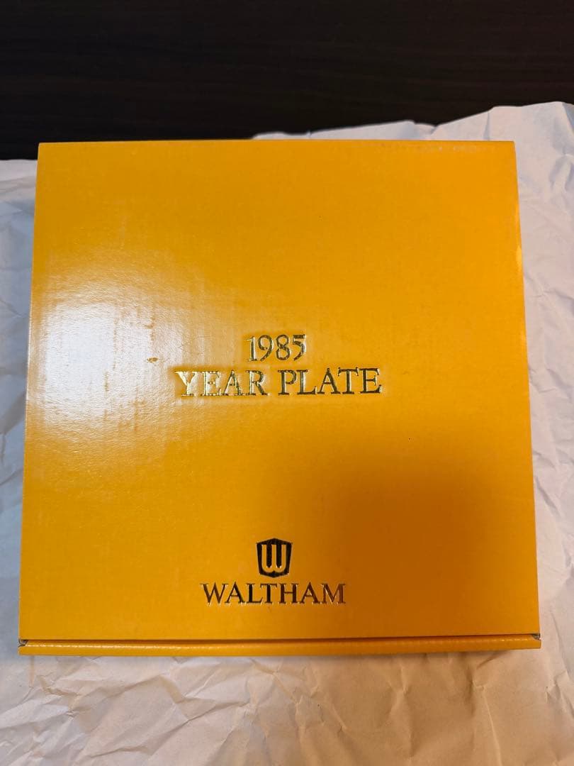 【箱・説明書付き】WALTHAM 1985年 YEAR PLATE 記念プレート