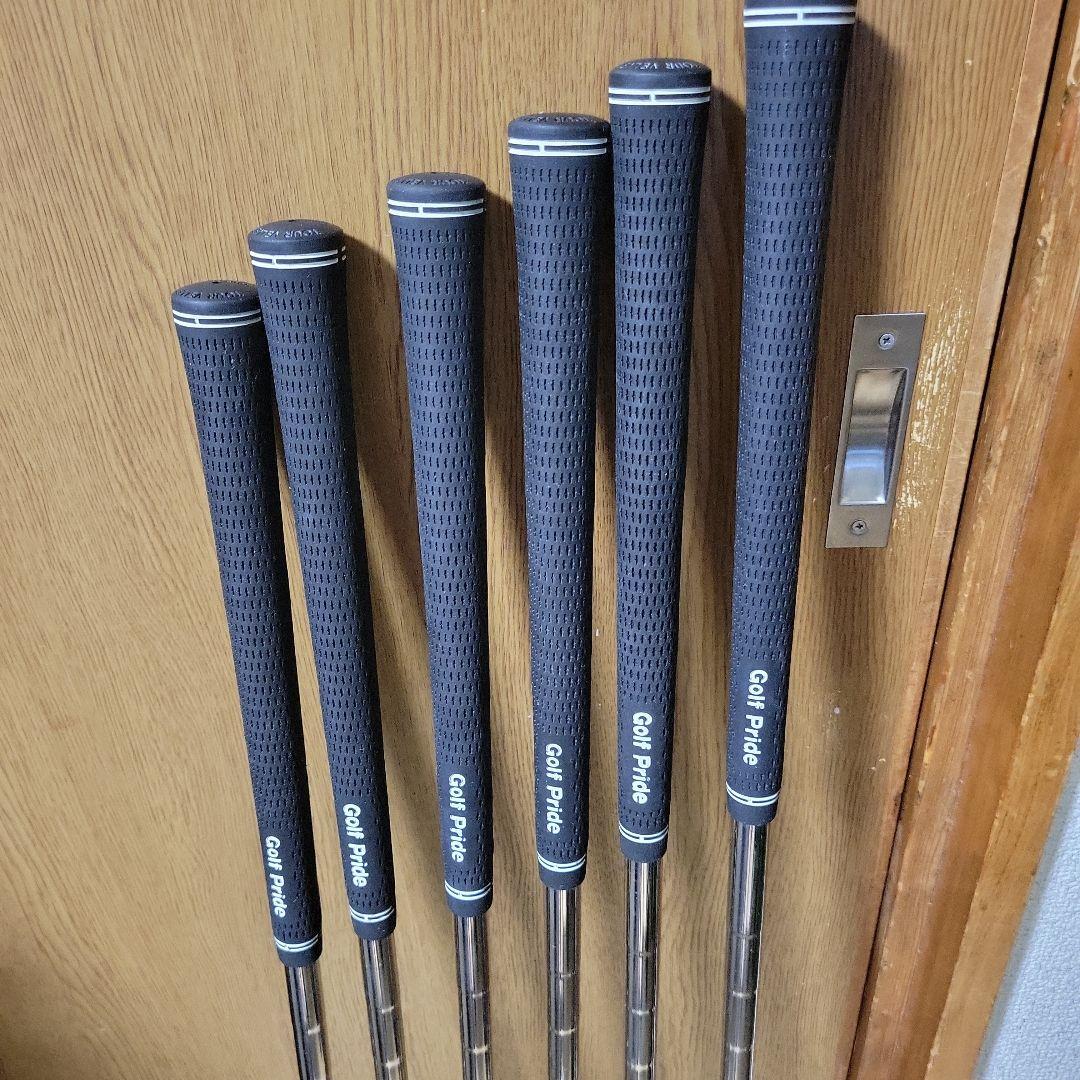 ■PRGR RS、チタンフェイス、アイアン【５〜P】6本セット、Мー４３、Ｓ