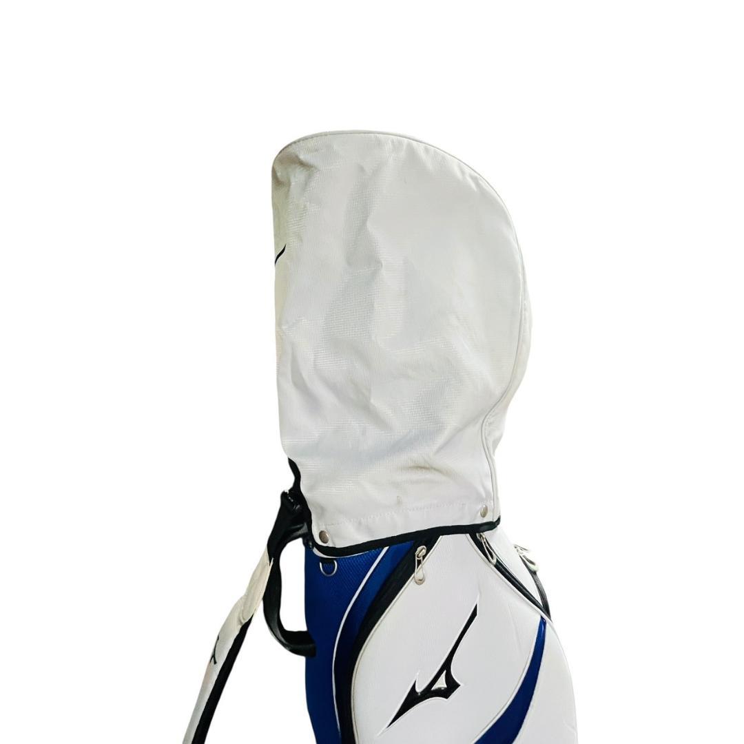 Mizuno ゴルフキャディバッグ 9.5型 ホワイト/ブルー