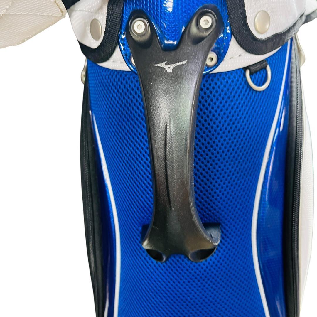 Mizuno ゴルフキャディバッグ 9.5型 ホワイト/ブルー