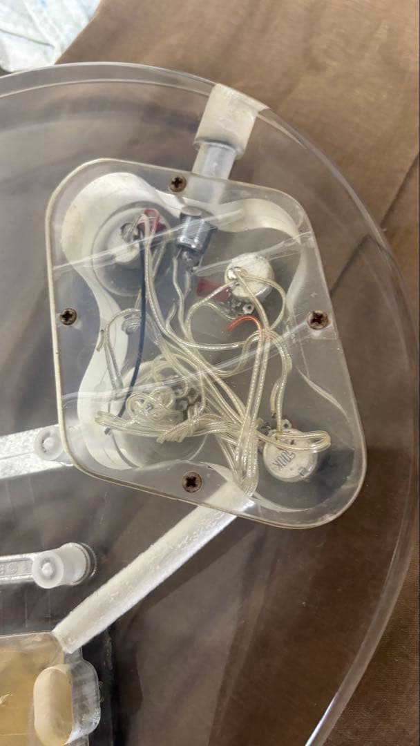 Barclay 透明アクリル エレキギター　ジャンク