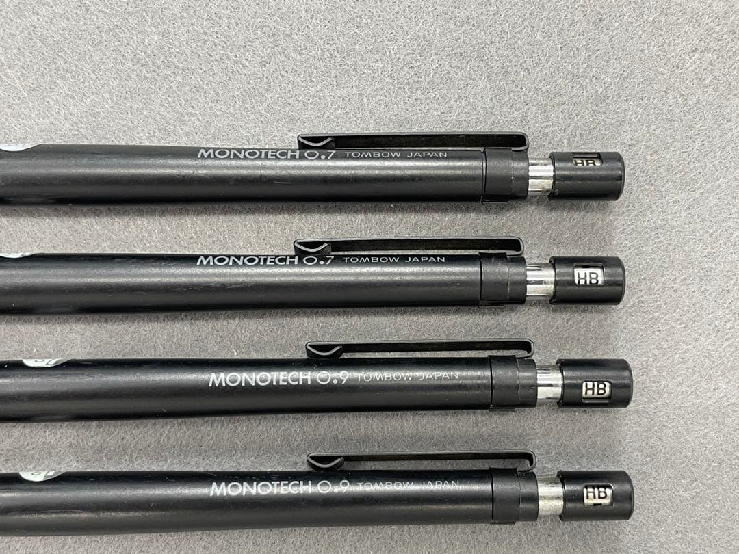 トンボ　モノテック、ぺんてる グラフ1000 シャープペン 計９本（内３本不良）