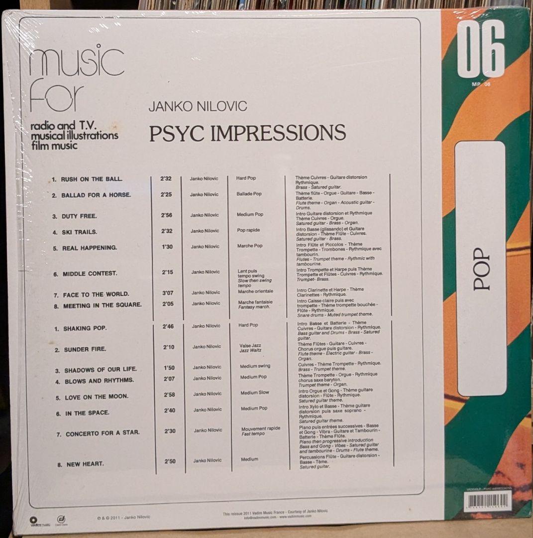 洋楽 Janko Nilovic PSYC IMPRESSIONS LP