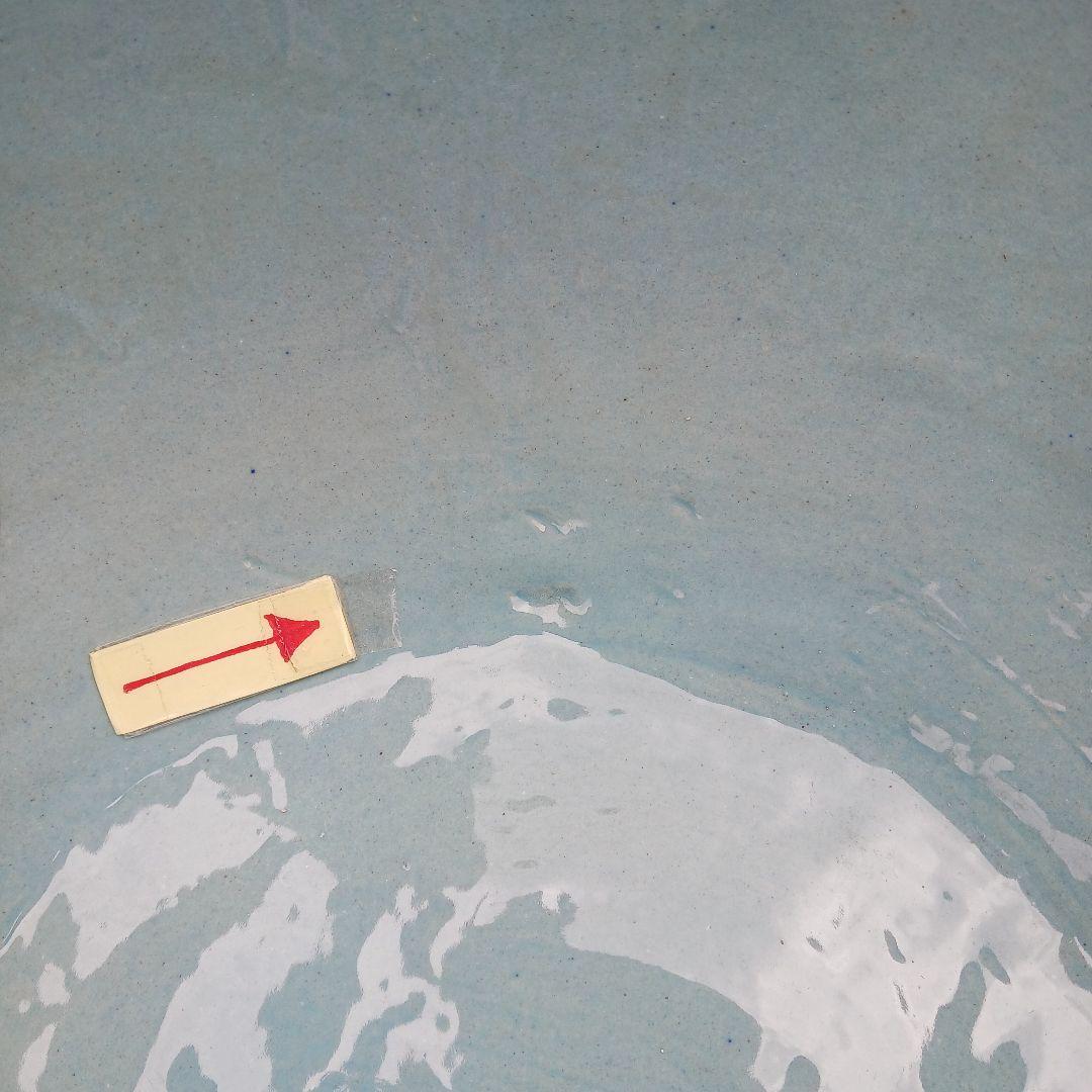 新品　∅50　陶器　睡蓮鉢　特大　メダカ鉢　難有　手書き絵　花柄　手造りLKB2