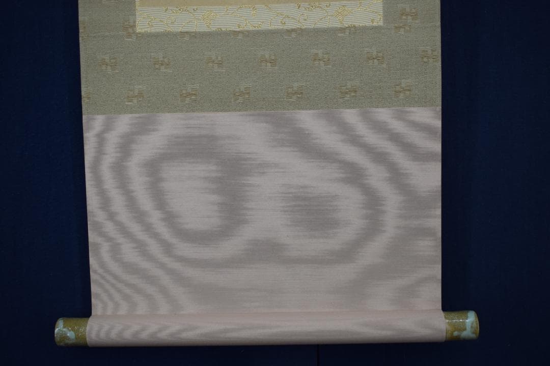 【真作】溝口雨塘/竹に雀図/掛軸☆宝船☆Y-496　　JM