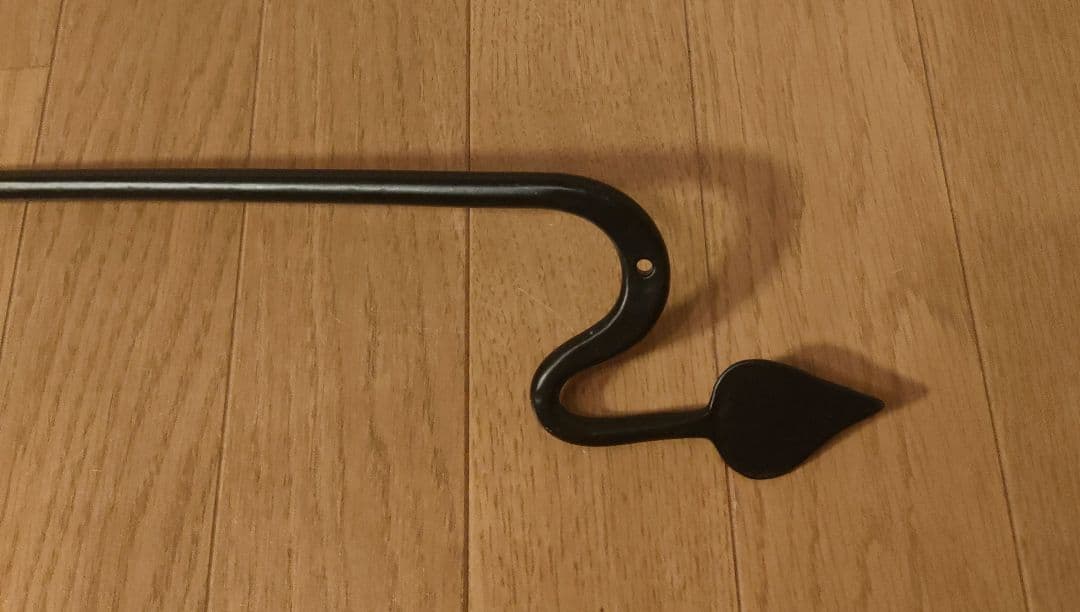 アンティーク アイアン タオルハンガー 幅約79×高さ約5cm ロング