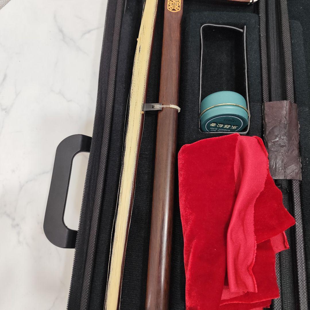 二胡 名師堂 紅木精品 練習用 ニシキヘビ皮 萬其興製 弦楽器 中国