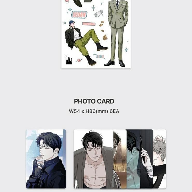 韓国BL ピザ配達員 キャンバスフレーム トレカセット