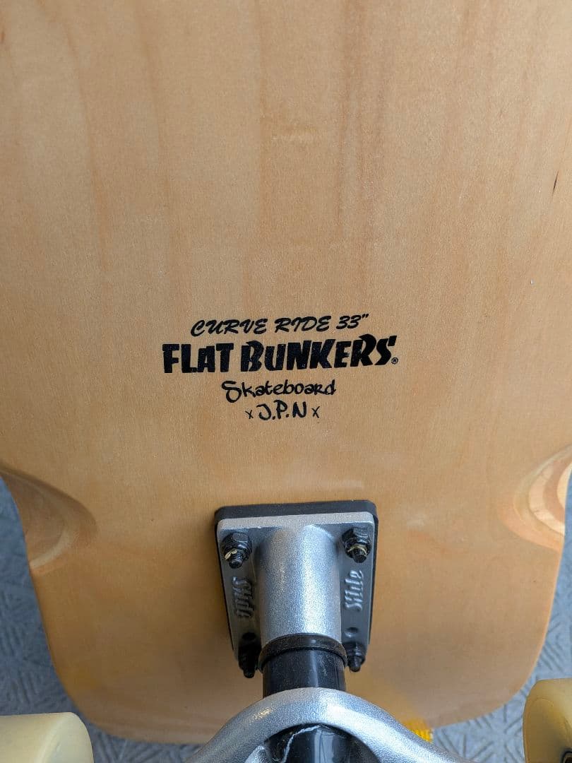 【超美品】SLIDE×FLAT BUNKERSコラボ　スケートボード　陸トレ