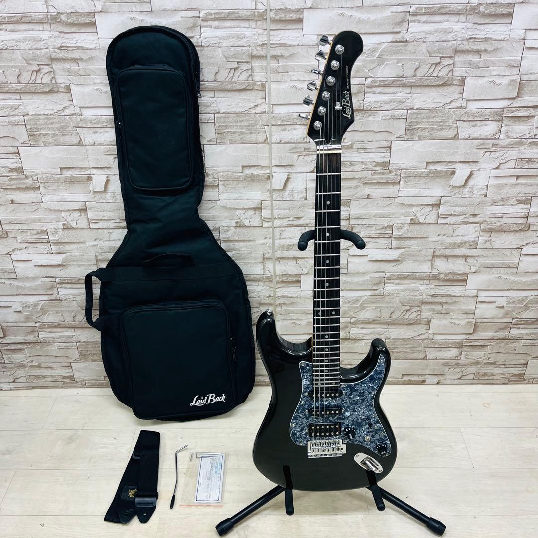 美品 Laid Back ストラトタイプ エレキギター LST-3HZ GMP