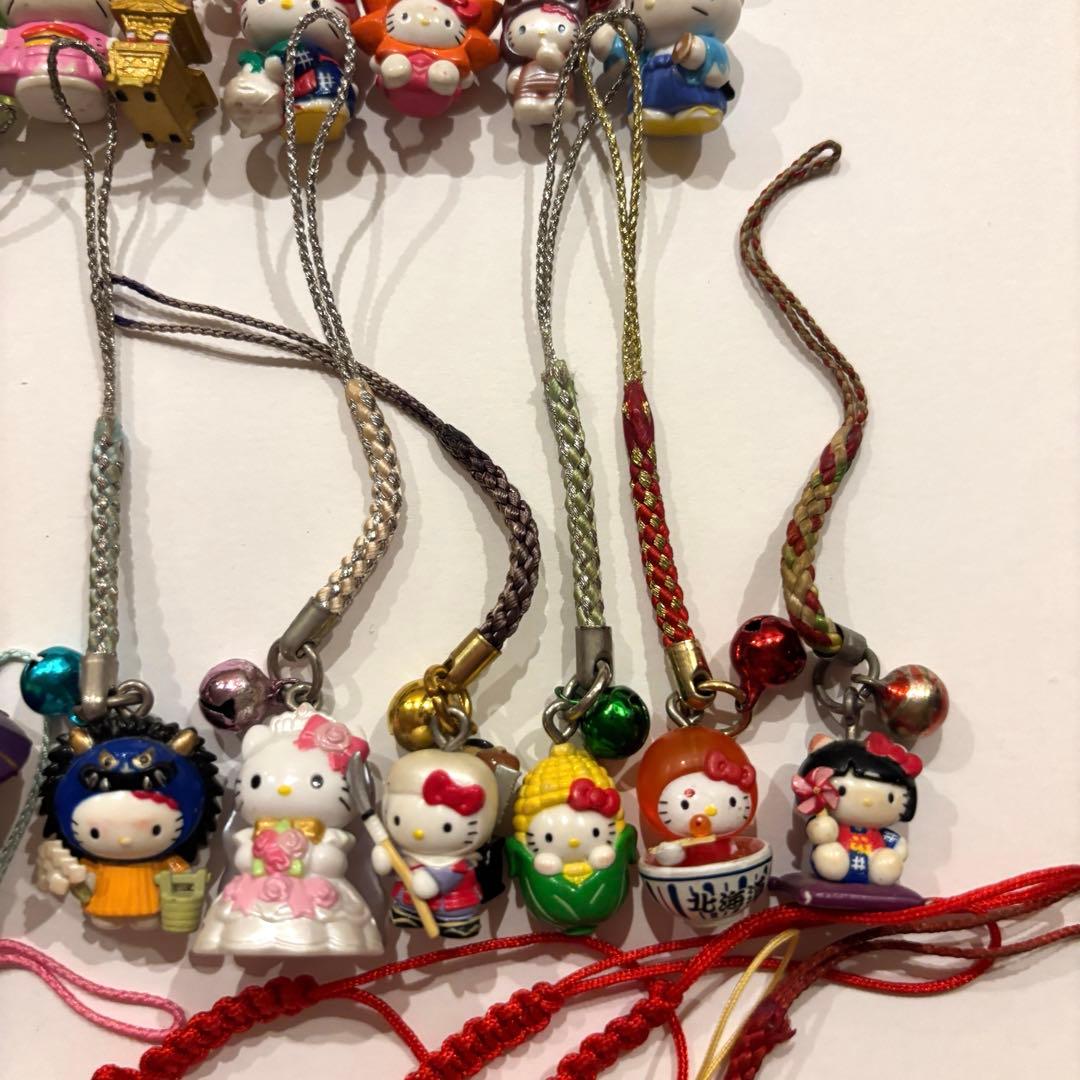 レア✨ ハローキティ ご当地ストラップ 52個セット 根付け キーホルダー 希少