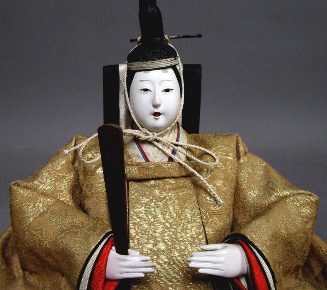 ビンテージ［雛人形］有職 御雛人形司 東京市日本橋区 永徳齋　檜箱入り2箱