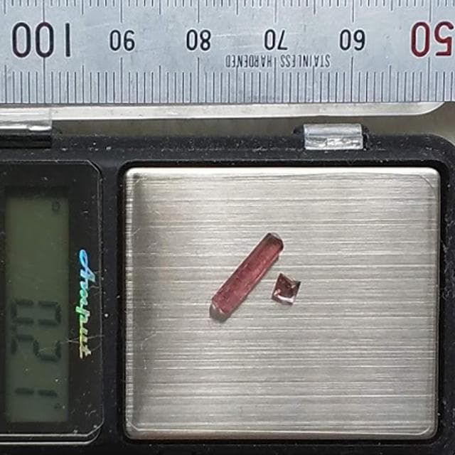 合計0.21g　トルマリン　ルースセット　鉱物標本　原石　ルース