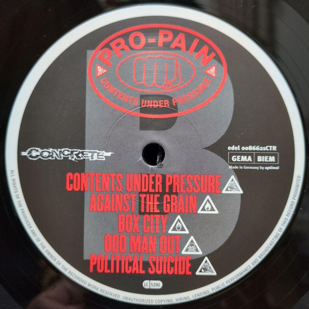 ☆PRO-PAIN / CONTENTS UNDER PRESSURE / LP