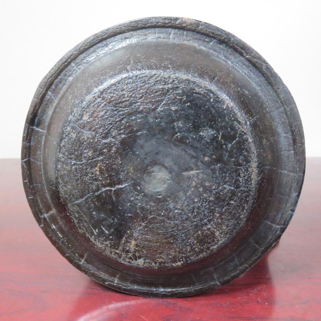 鉄瓶 竹 すずめ 雀 蓋裏名入り 花盛堂か