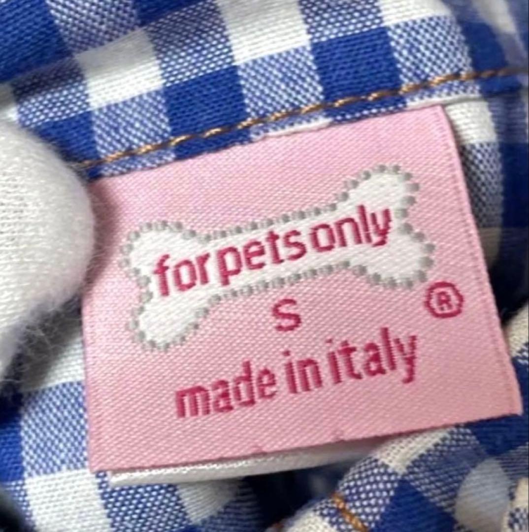 for pets only フォーペッツオンリー 　　　　ギンガムチェックシャツ