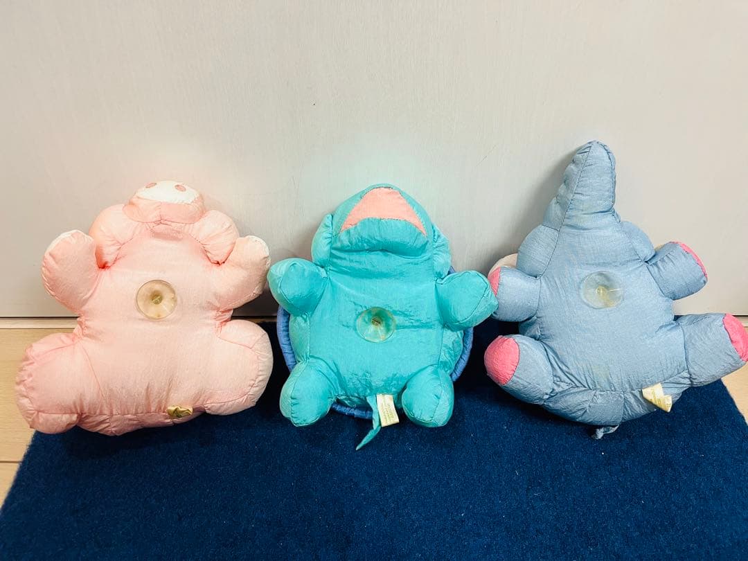 セキグチ　フラッフィーバルーン　カメ　ゾウ　ブタ　ぬいぐるみ　レトロ