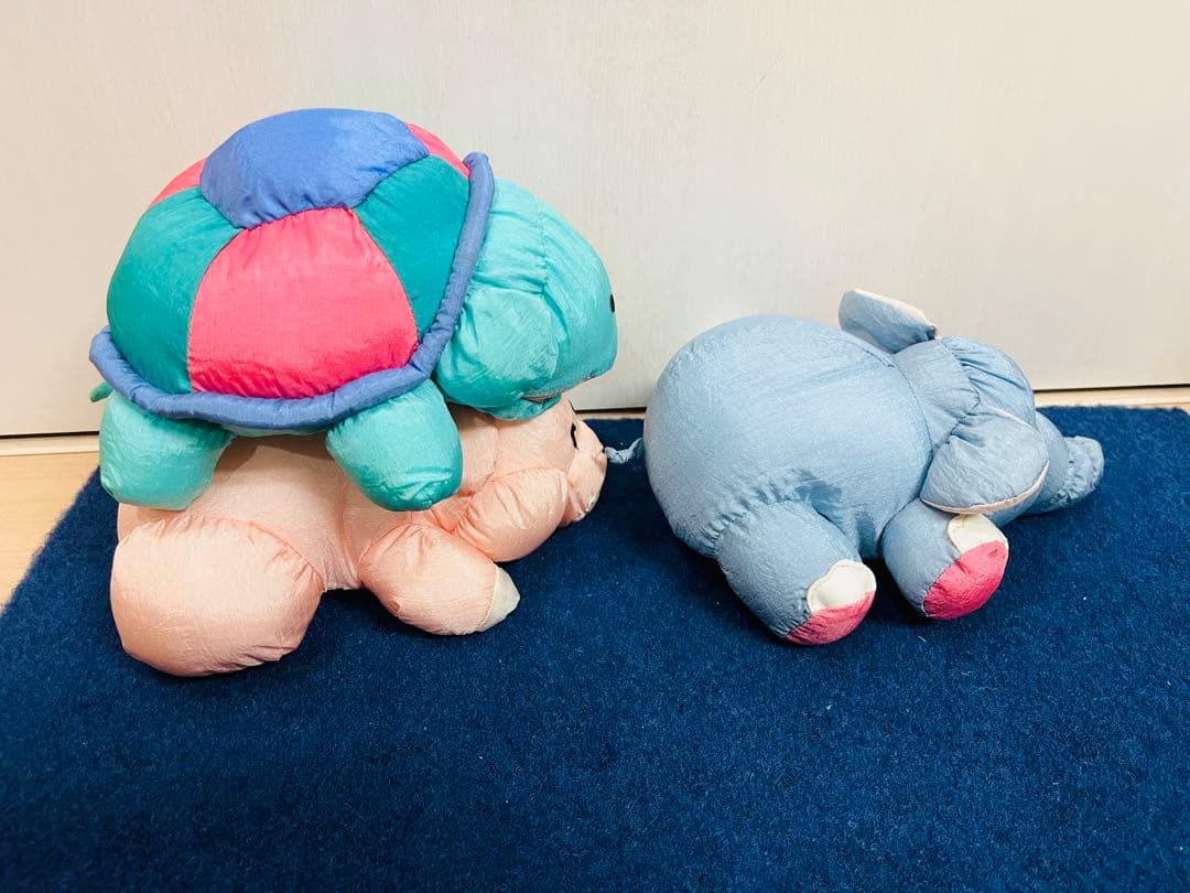 セキグチ　フラッフィーバルーン　カメ　ゾウ　ブタ　ぬいぐるみ　レトロ