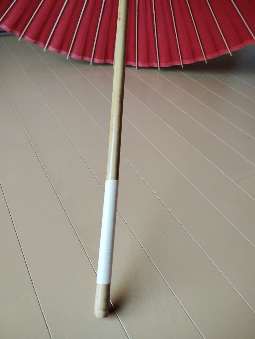 舞踊用小番傘蛇の目傘赤