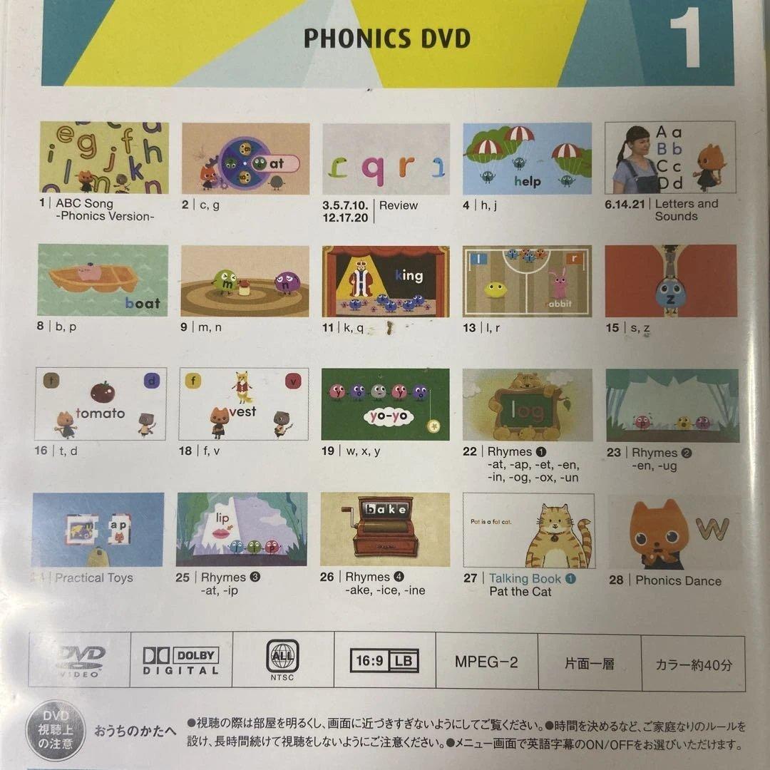 WWK Phonics DVD 1 & 2 セット