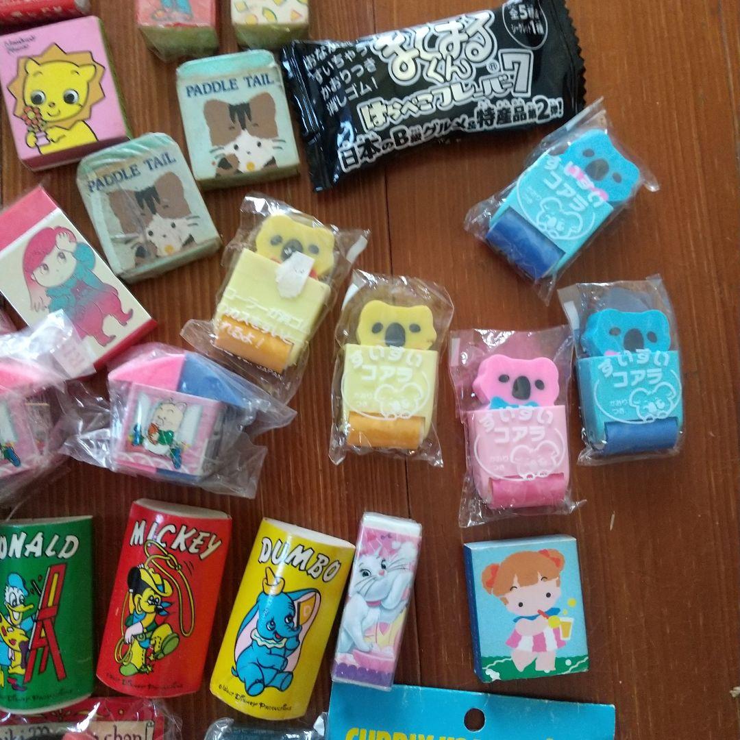 サンリオ　キャラいろいろ　消しゴム100個以上/字消し：レトロキャラ多数
