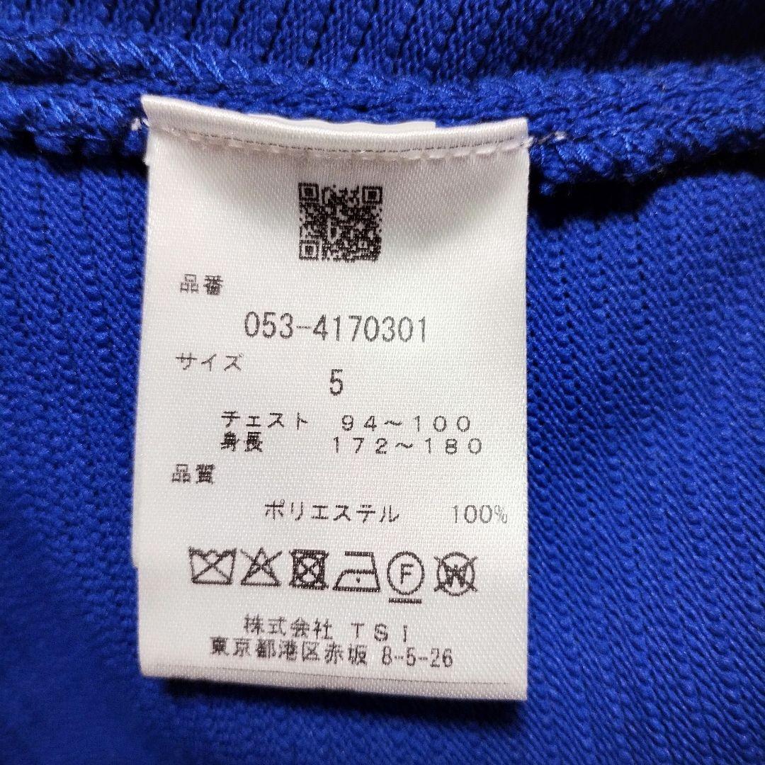 現行　パーリーゲイツ　光栓クルーネックニットプルオーバー　ブルー