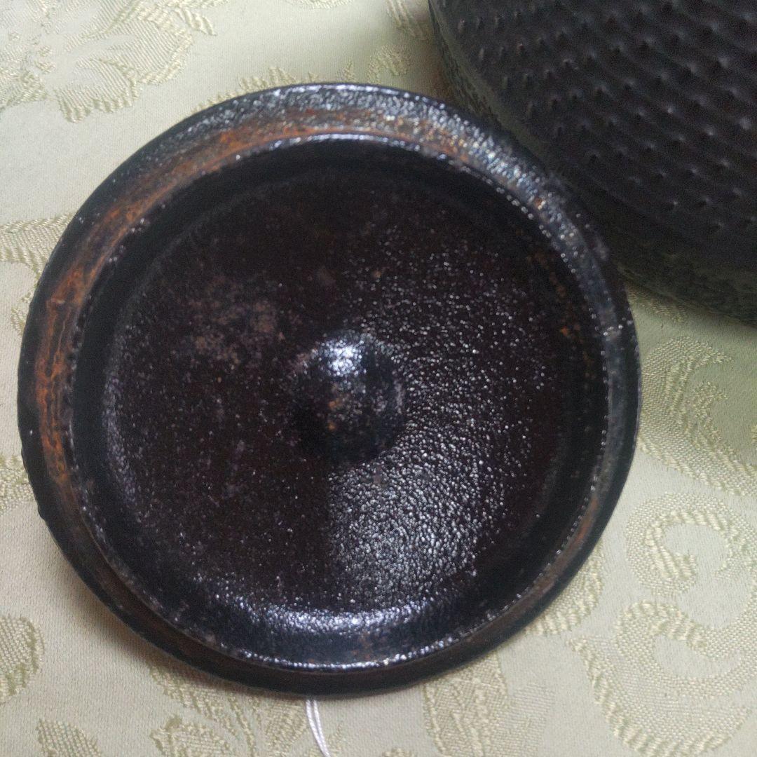 雲南堂 鍋元 南部鉄瓶 丸アラレ 1L 鉄瓶 赤サビあり