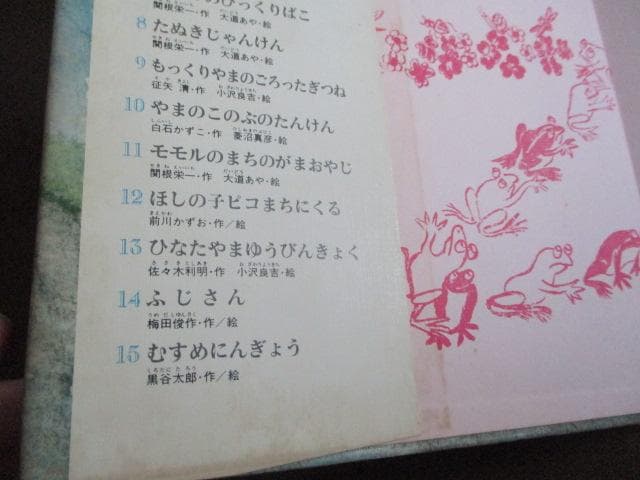 稀少 初版 昭和レトロ かえるのモモル 関根栄一/大道あや 絶版 小峰書店