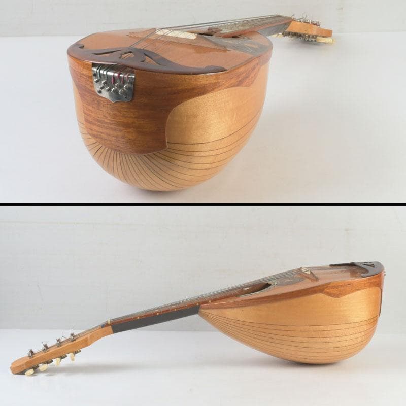 国島マンドリン　NO.103　鼈甲製ピック・弦・ハードケース付　V　9858A