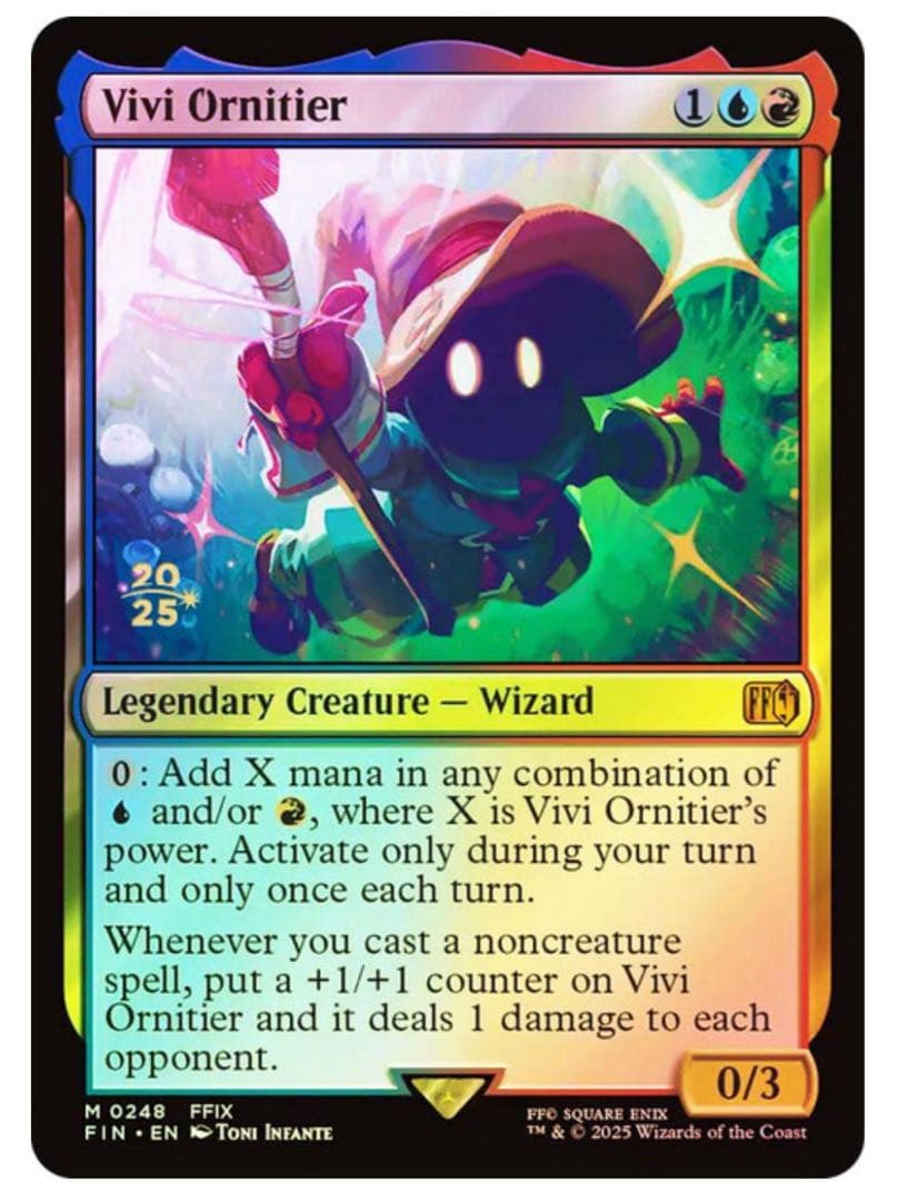 2025字 限定稀少 MTG 迷える黒魔道士、ビビ foil 英語 FF