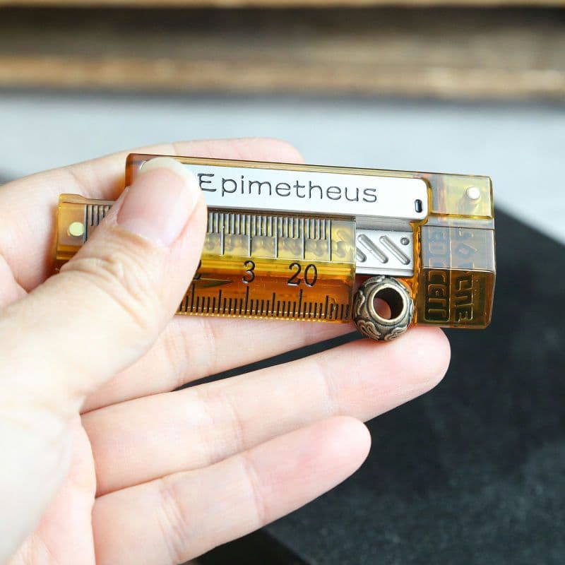 新品 フィジェットトイ EDC スライダー 定規型 ノギス型 クリック PEI