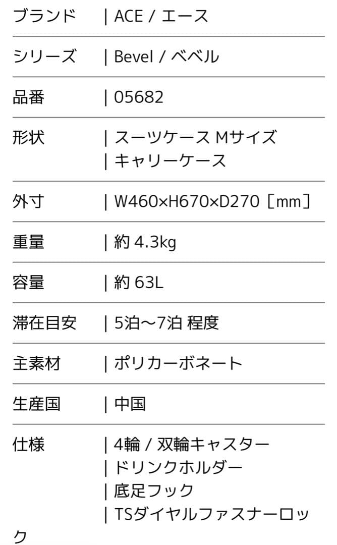 【1度のみ使用】ACE キャリーケース レモンイエロー　63L