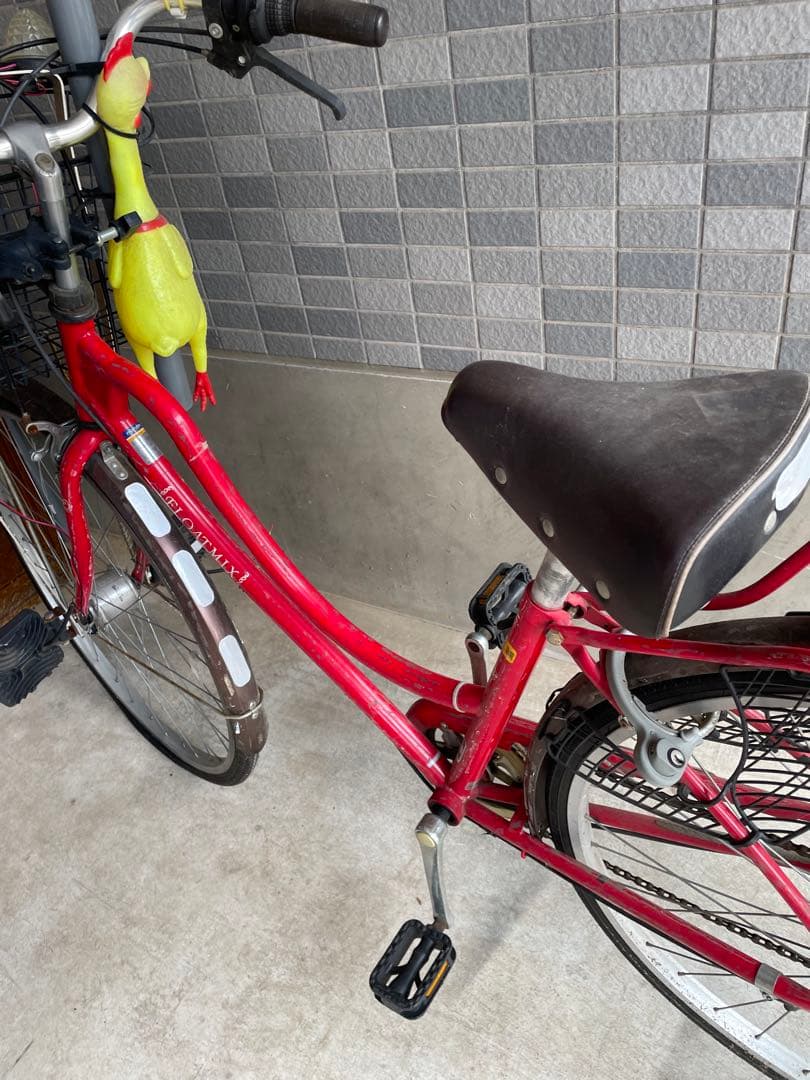 ⭐︎【世界に一台】⭐︎ギア付き改造27インチチャリ　旧デコチャリ残骸有り自転車状態悪